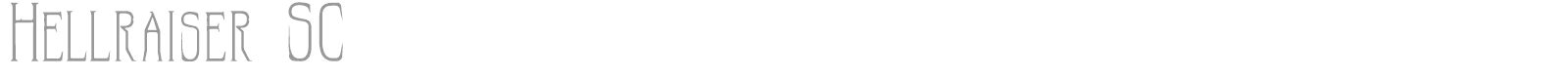 Hellraiser font preview